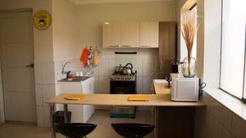 Réfrigérateur, micro-ondes, lave-vaisselle, cafetière/bouilloire