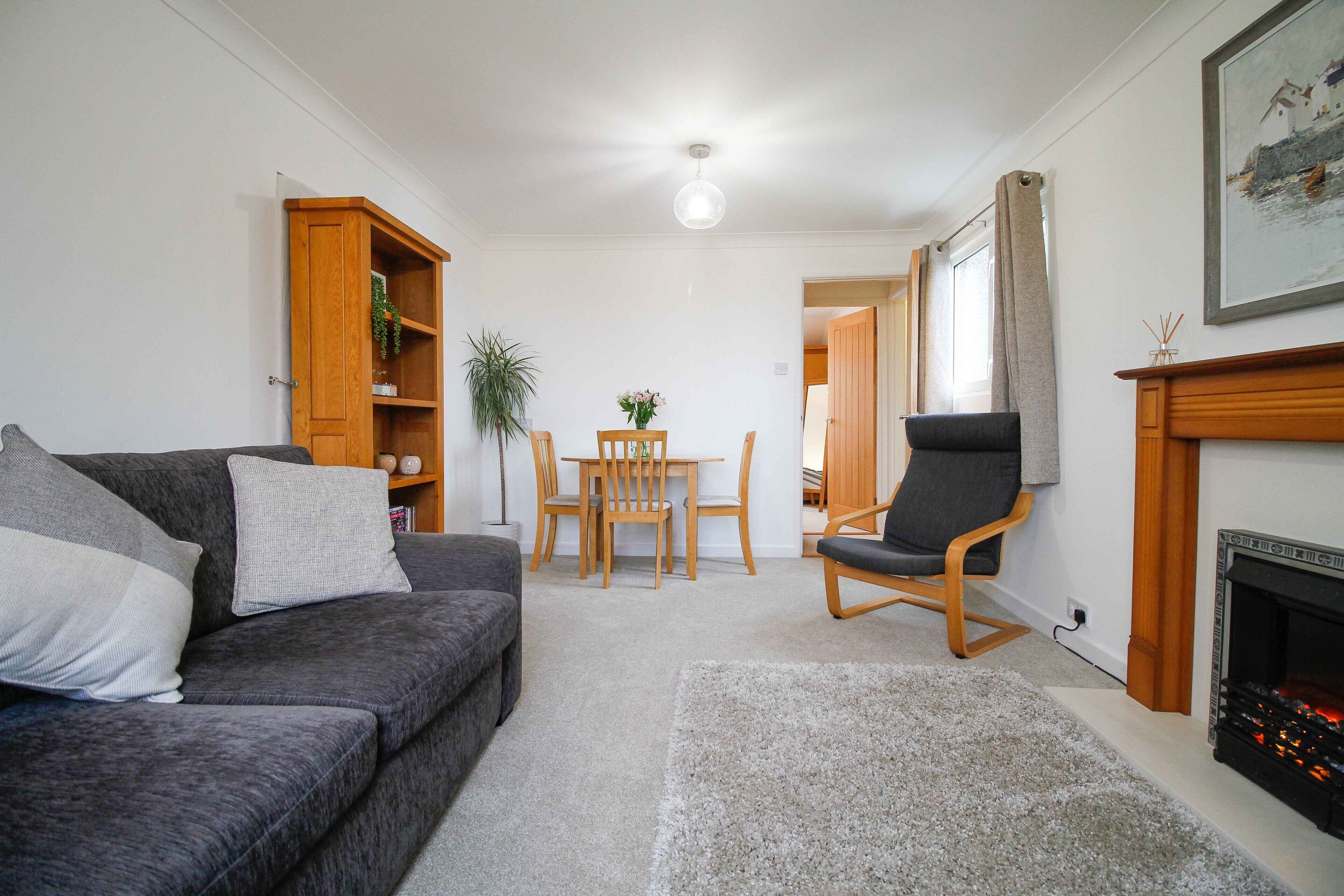 TV, fireplace, DVD player