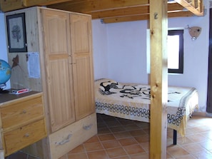 1 bedroom, iron/ironing board, bed sheets