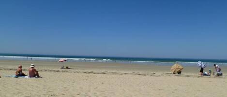 En la playa