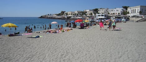 On the beach