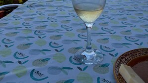 屋外ダイニングエリア