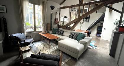MAISON DE CHARME AVEC CLIMATISATION, ROOFTOP, PARIS CANAL ST MARTIN