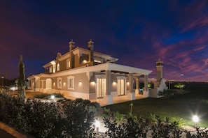 Villa in the evening 