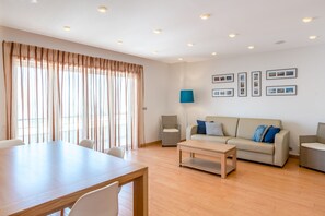 Älytelevisio, DVD-soitin, kirjoja, musiikkikirjasto