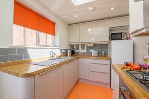 Microwave, dishwasher, high chair