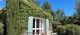 Mas de charme en bord de Sorgue avec piscine, idéal pour les familles