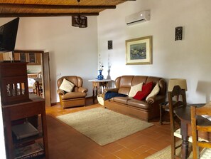 Fernseher, Kamin, Bücher