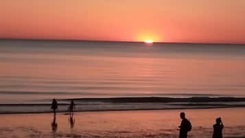 Vlak bij het strand