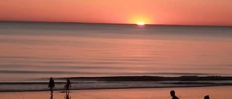 Vlak bij het strand