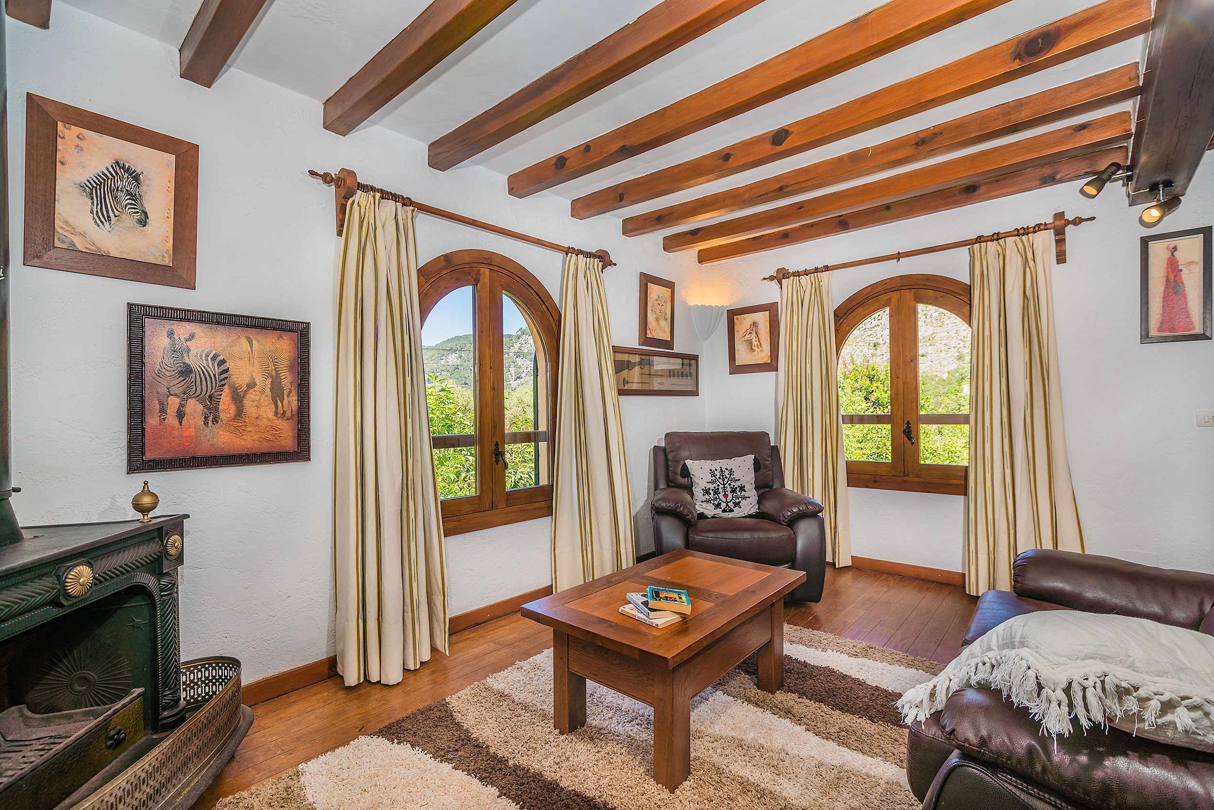 TV, fireplace, DVD player, books