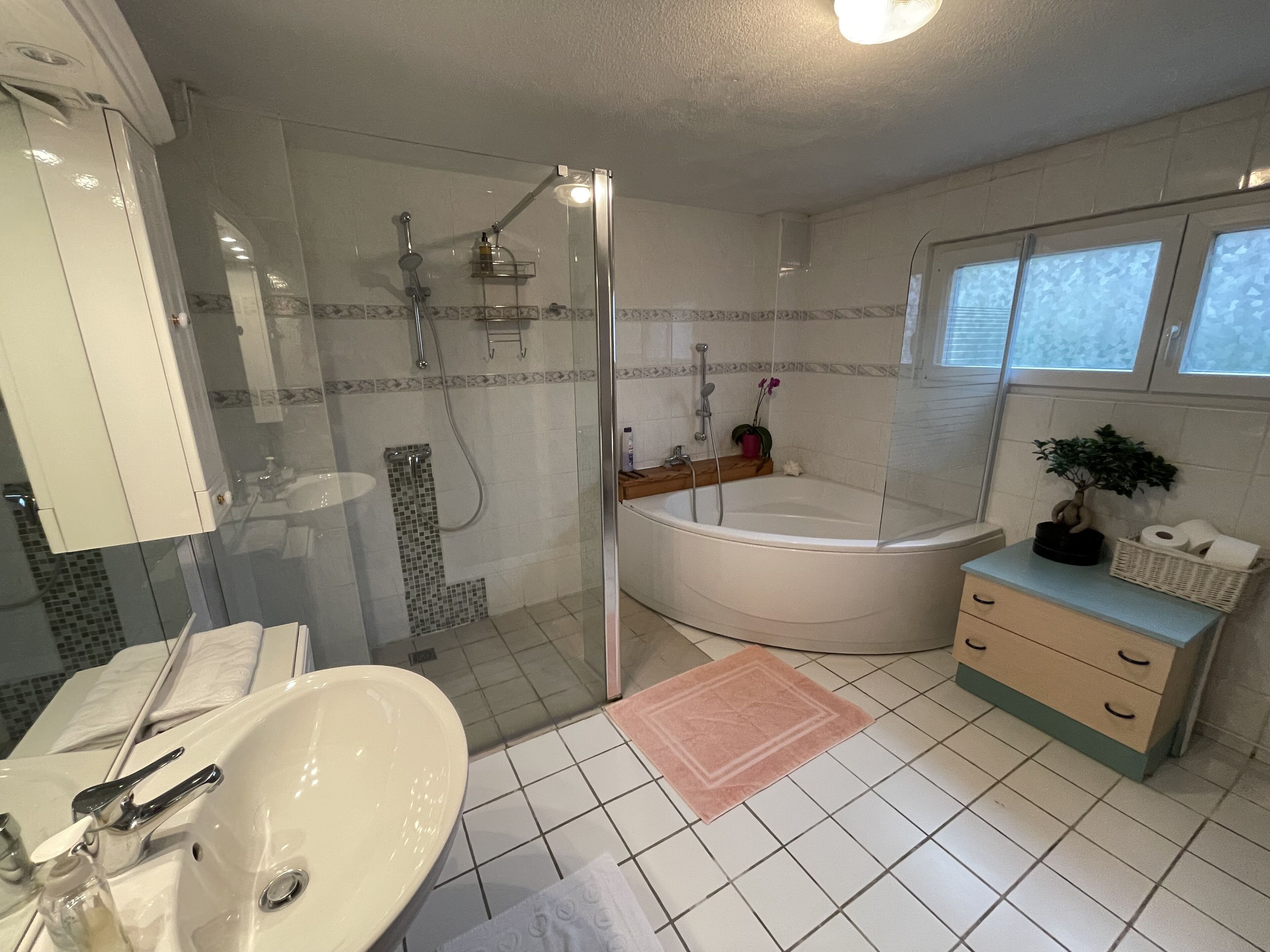 Colmar pequeño jardín del semm 6 a 10 personas, estacionamiento 4 autos privados y plancha.