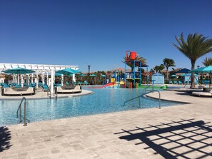 A heated pool - Sunset View Villa, pool and spa -lake view - game room, resort, Nr Disney/Golf (Kissimmee)