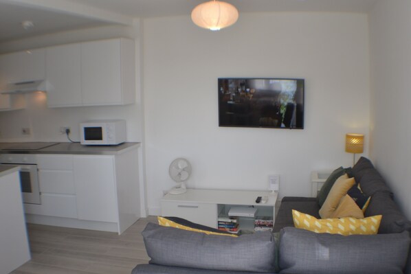 TV, books, video library
