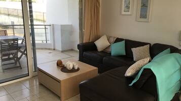 TV, DVD player, books