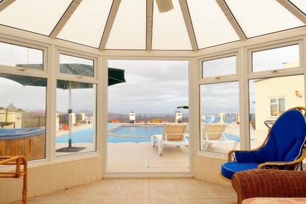 pool view from summerhouse