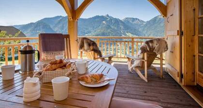 Bild perfektes Chalet mit herrlichem Ausblick. In der Nähe von Morzine gelegen.
