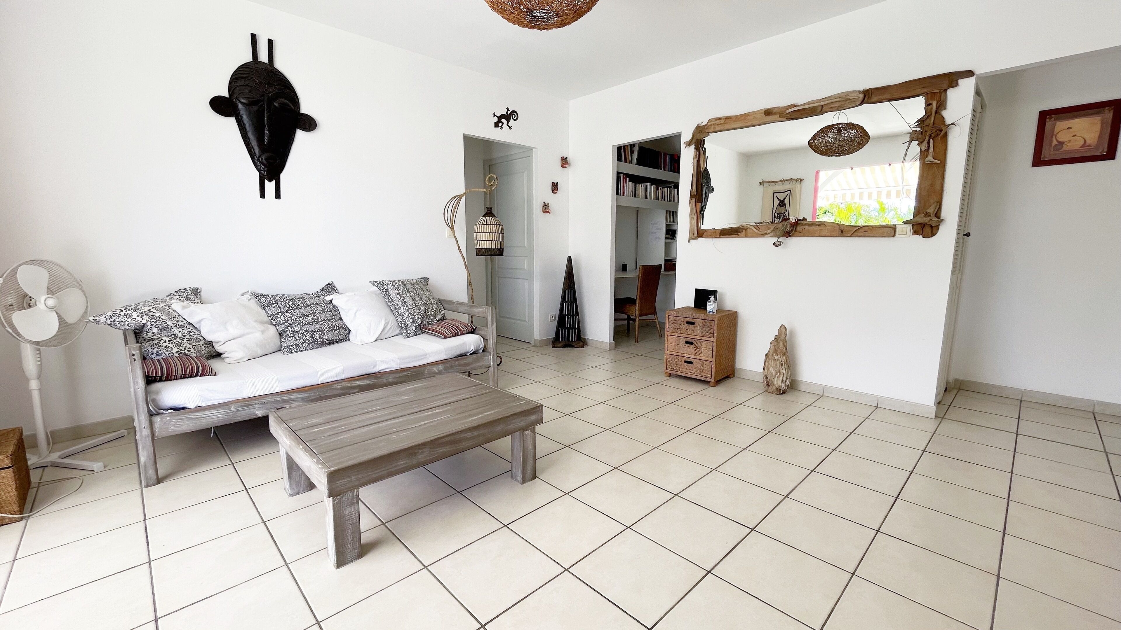 TV, DVD player, books