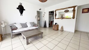 Télévision, lecteur de DVD, livres