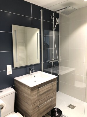 Shower, hair dryer