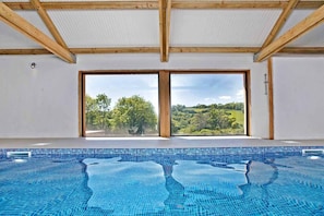 Indoor pool, a heated pool