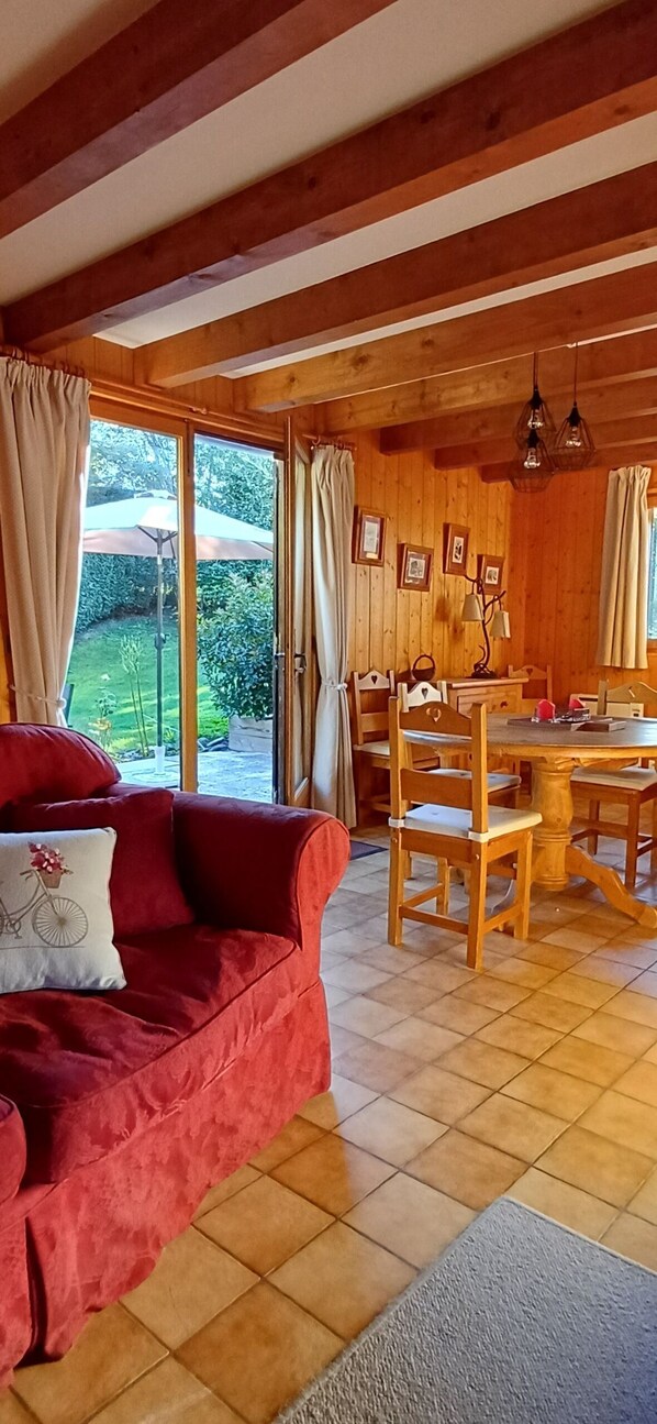 TV, fireplace, DVD player, books - Chalet Bois de Neige - a family chalet for all seasons (Les Houches)