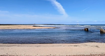 Chalet de la plage avec vue panoramique
