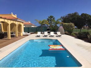 A heated pool