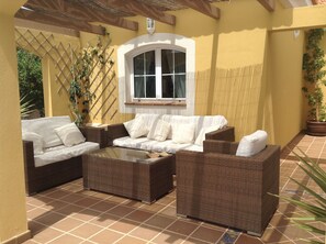 Property grounds - 'Villa Jasmine'  Fabulous Luxury Property In Unequaled Location Golf & Sea Views (Fuerteventura)