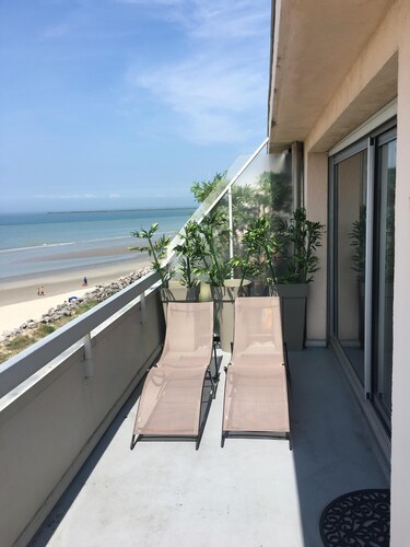 Queen Marina STEHENDE WOHNUNG MEERBLICK BOULOGNE SUR MER 4E WIF AUFZUG
