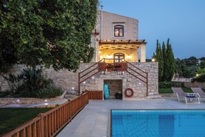Exterior - Stone Made villa in picturesque village! Private pool & full privacy! (Rethymno)