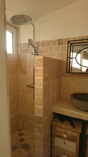 Bathtub, hair dryer, toilet paper