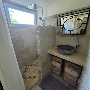 Bathtub, hair dryer, toilet paper