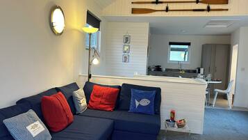 Smart TV, DVD player, books, stereo