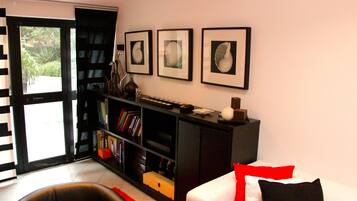 TV, video games, DVD player, stereo