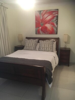 2 bedrooms, in-room safe, iron/ironing board, WiFi