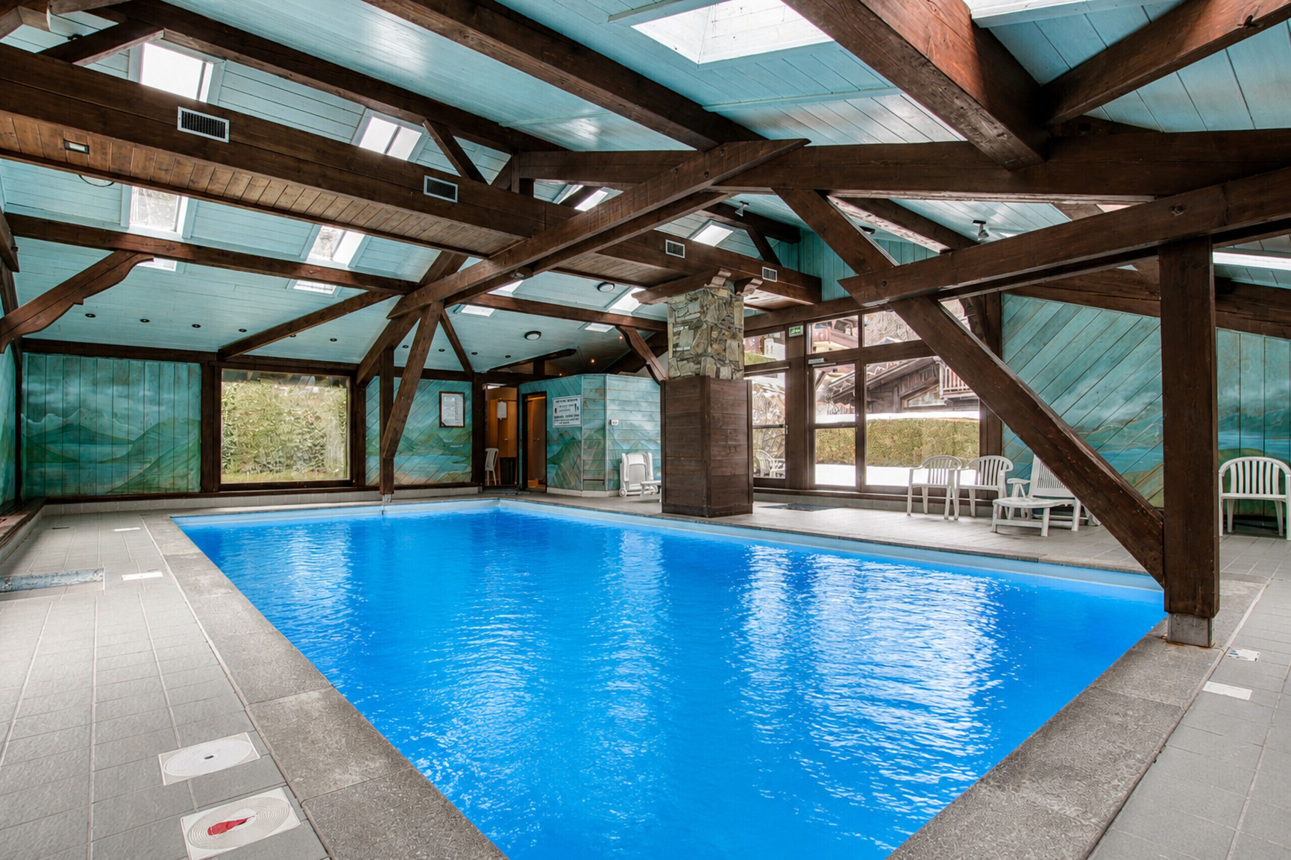 Indoor pool, a heated pool
