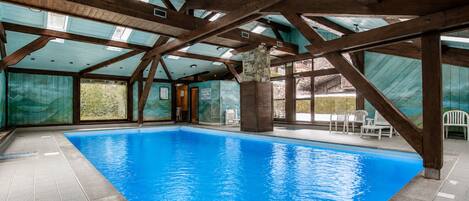 Indoor pool, a heated pool