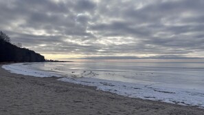 Beach nearby, sun-loungers