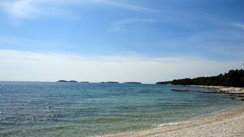 Beach nearby, sun loungers