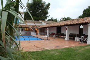 A heated pool