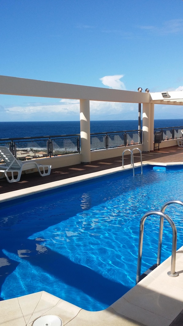 A heated pool