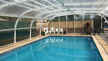 Indoor pool, a heated pool