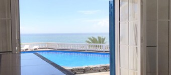 Beachfront house with pool