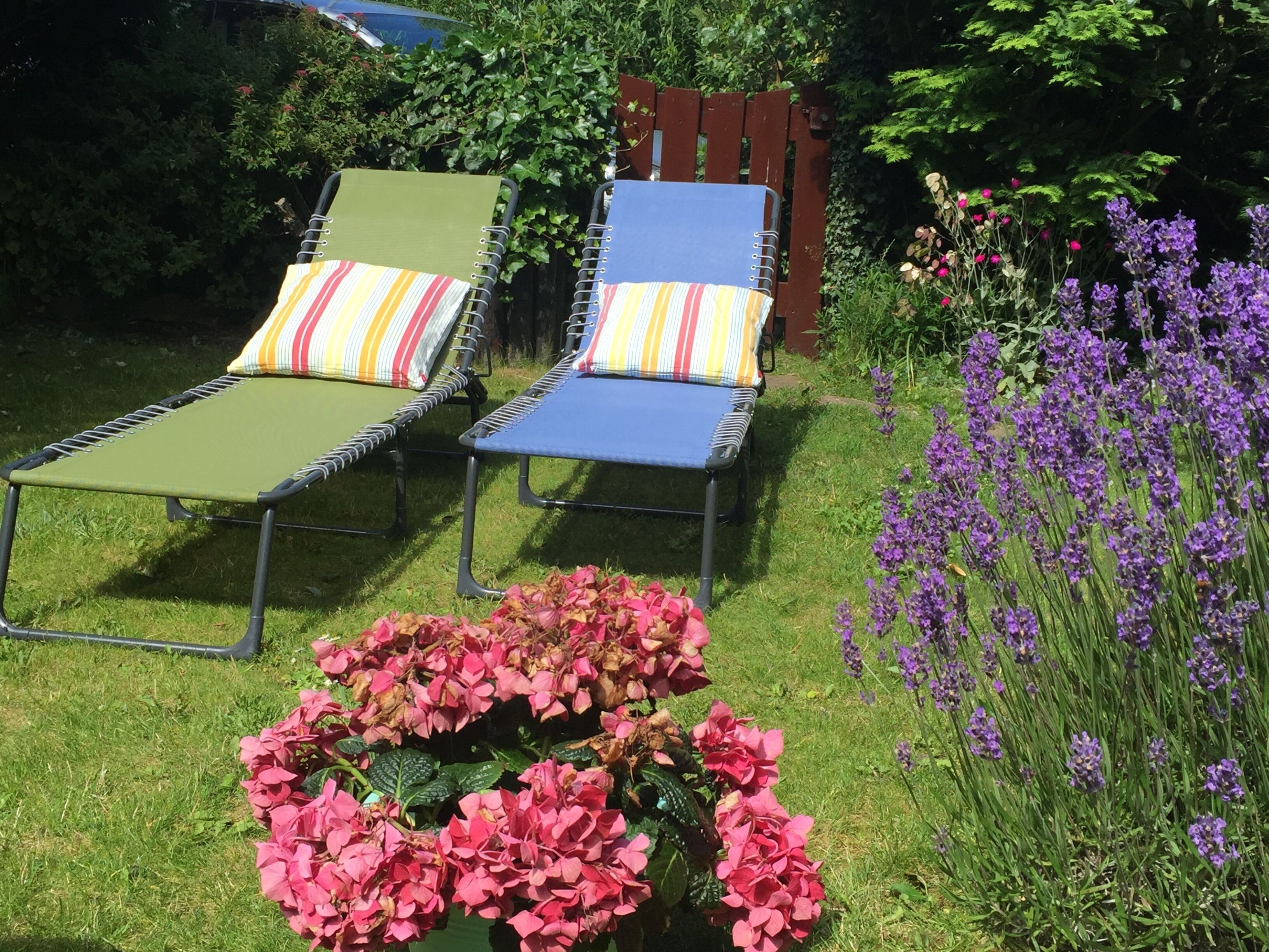 Liegeplätze im Garten