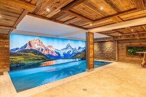 Indoor pool, a heated pool