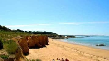 Na praia