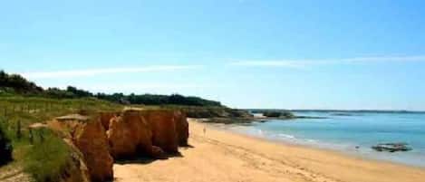 En la playa