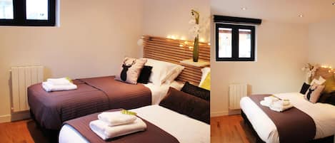 5 chambres, fer et planche à repasser, lit parapluie, Wi-Fi gratuit