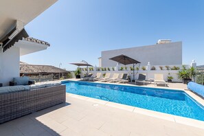 A heated pool